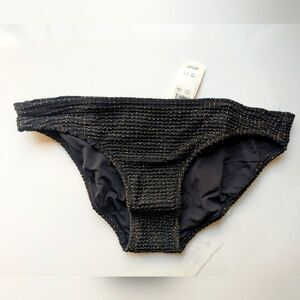 Aerie Black and Gold Bikini Bottom